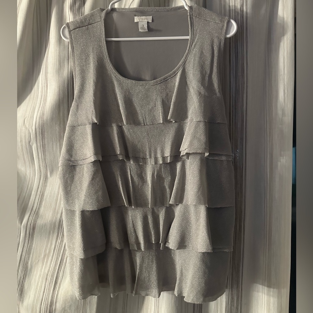 Women’s Chico’s Grey tank top size 3 XL